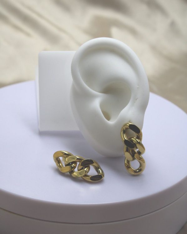 Aro Cadena Dorada Colgante - Imagen 3