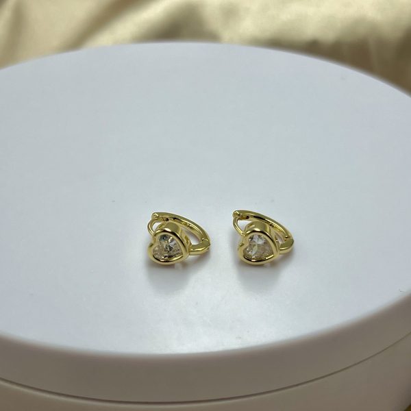 Argolla corazón piedrita