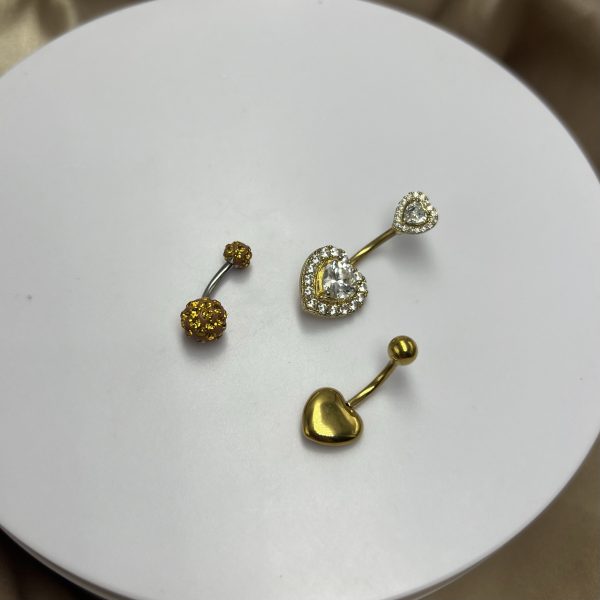 Piercing de ombligo 3 diseños
