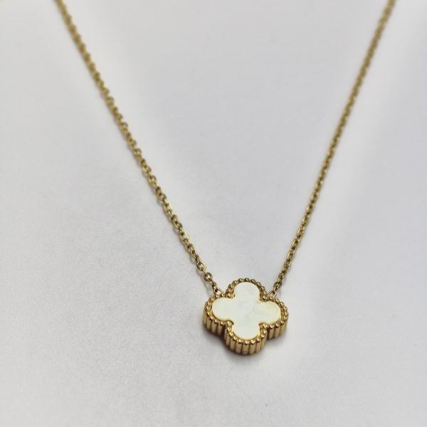 Cadena Flor Blanca Modelo Van Cleef