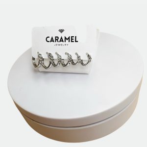 Set de Argollitas silver