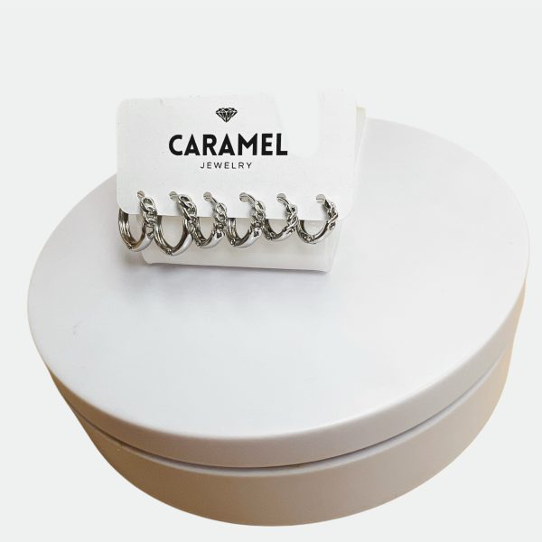 Set de Argollitas silver