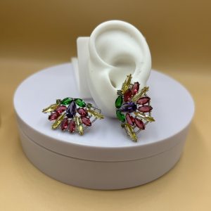 Aro piedras colores grande