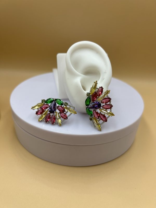 Aro piedras colores grande