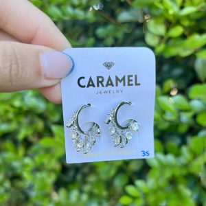 Argolla piedras colgantes silver