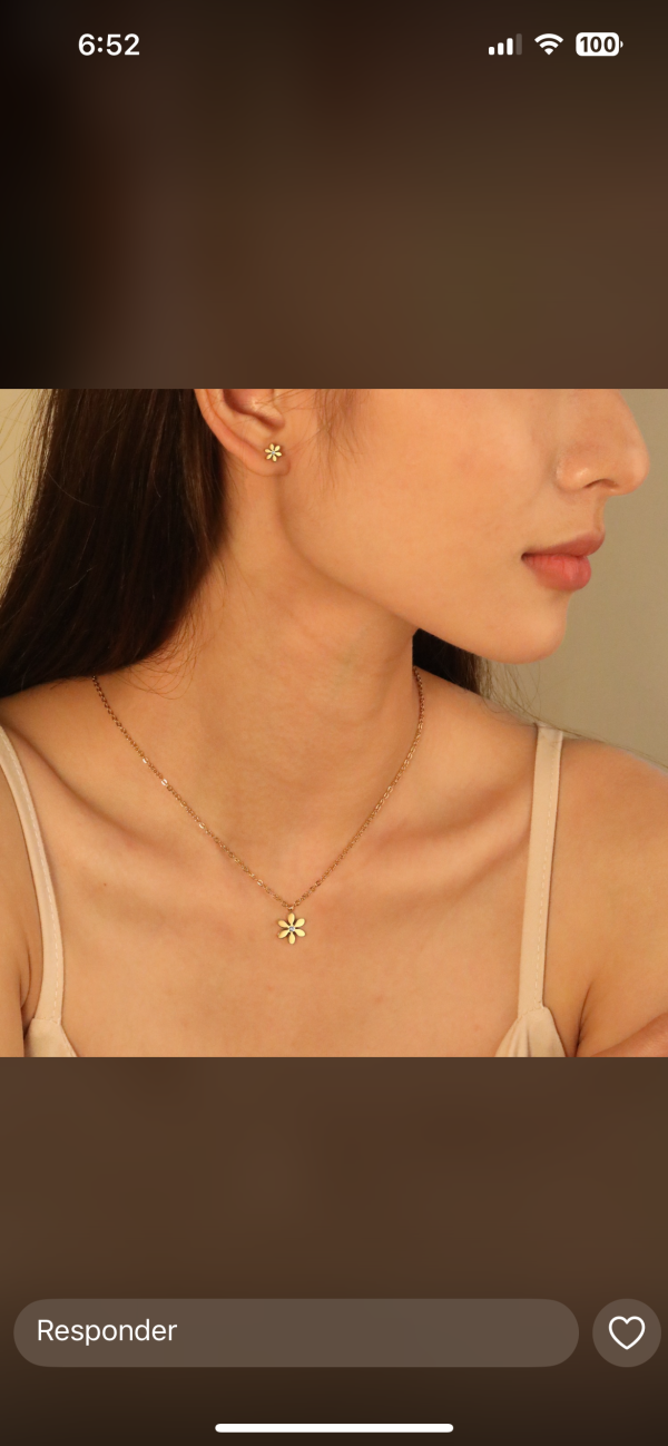 Conjunto flor dorada - Imagen 2