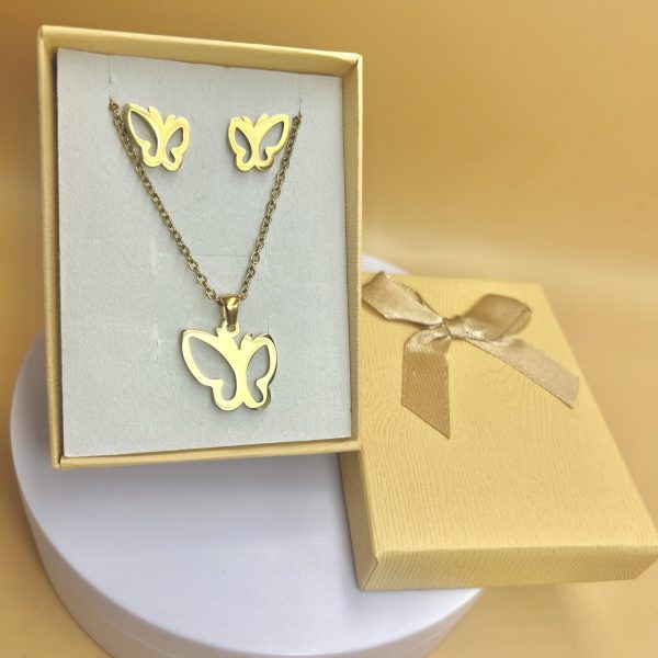Conjunto mariposa dorada
