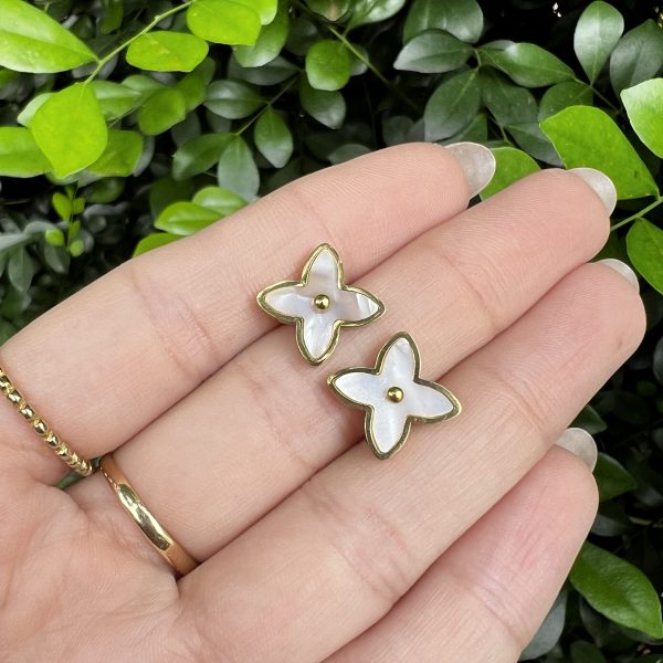 Aro flor blanca con tapita