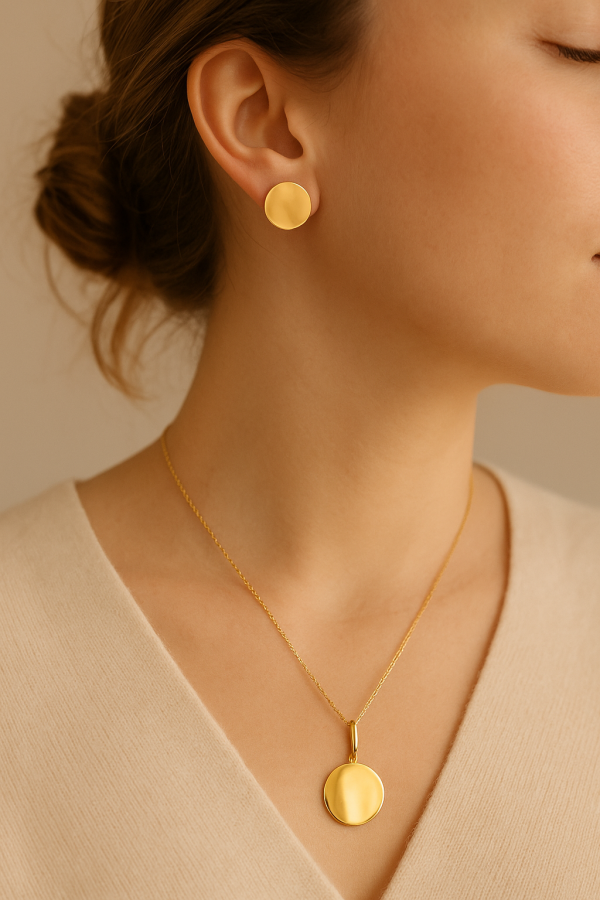 Conjunto dorado círculo - Imagen 2