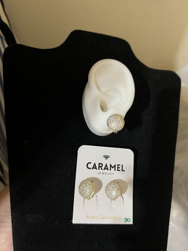 Aro plano redondo piedras - Imagen 2