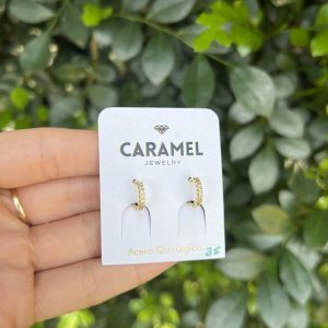 Argollita piedras amarillo