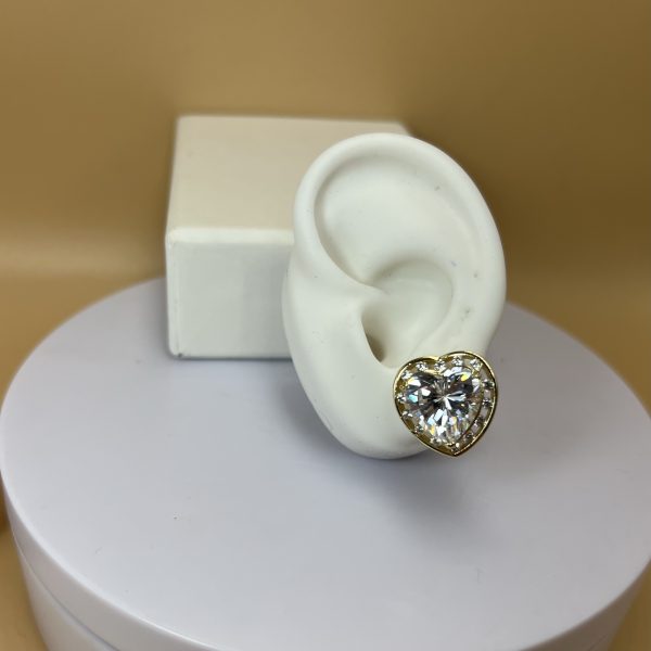 Aro plano corazón grande