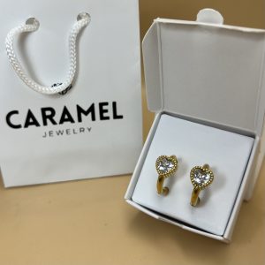 Argolla mediana corazón piedra