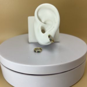 Argollita piedras colores