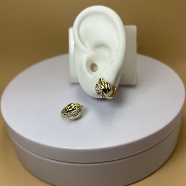 Argolla dorada redondo