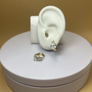 Argolla piedra gota blanca