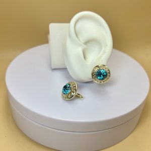 Aro plano piedra celeste