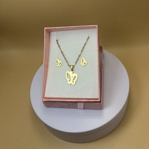 Conjunto mariposa dorada