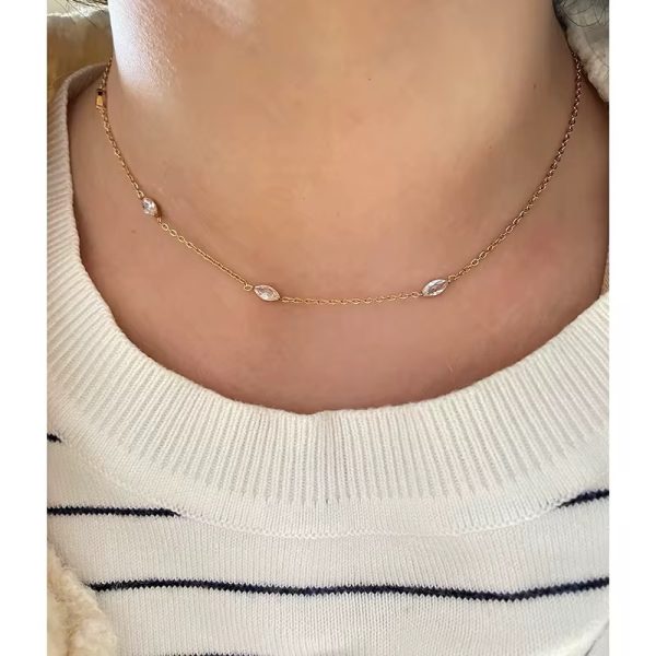 Cadenita fina piedras - Imagen 2