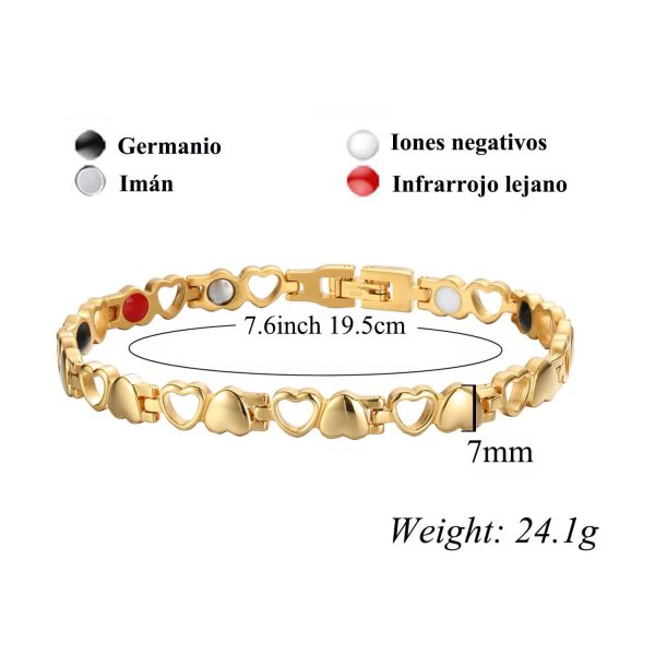 Pulsera corazones con imanes - Imagen 2