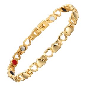 Pulsera corazones con imanes