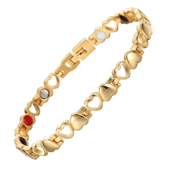 Pulsera corazones con imanes