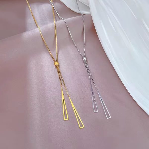 Cadena larga dorada - Imagen 2