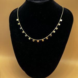 Cadena círculos dorado