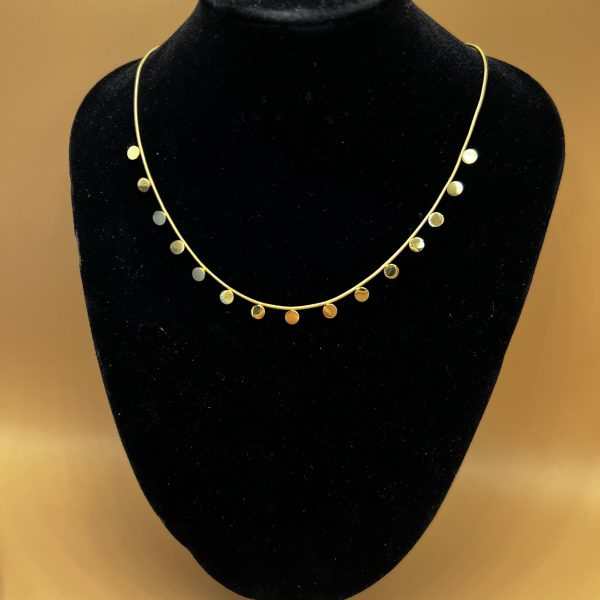 Cadena círculos dorado