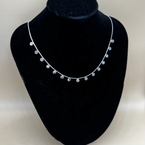 Cadena círculos plateado