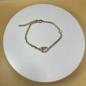 Pulsera piedra cuadrada