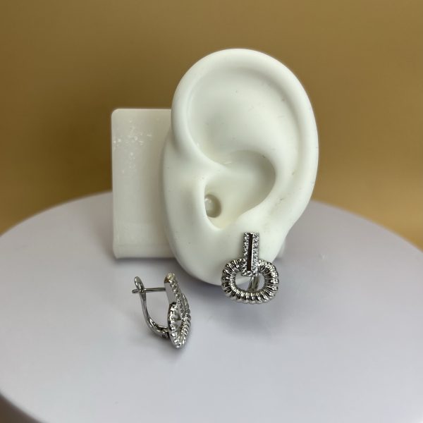 Aro alto en plateado