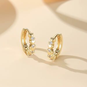 Argolla mediana corazones