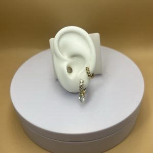 Aros con piedritas para combinar