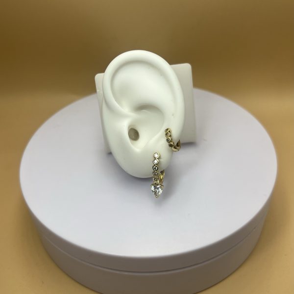 Aros con piedritas para combinar