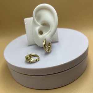 Argolla mediana dorada