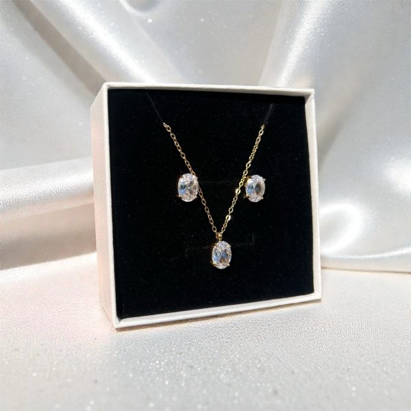 Conjunto punto luz oval