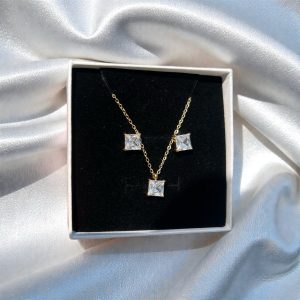 Conjunto punto luz cuadrado