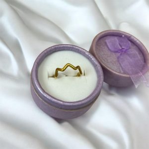 Anillo ajustable zig Zac