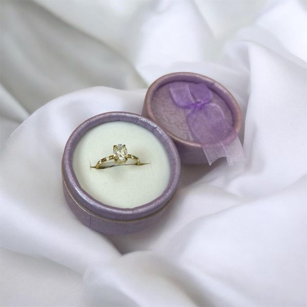 Anillo piedritas oval