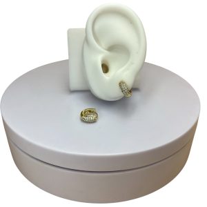 Argolla mini gruesa micropiedras