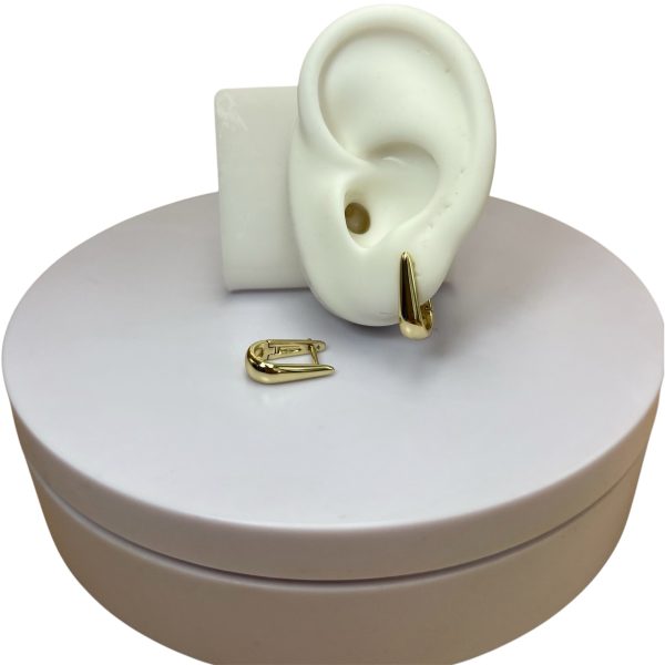 Aro plano oval dorado