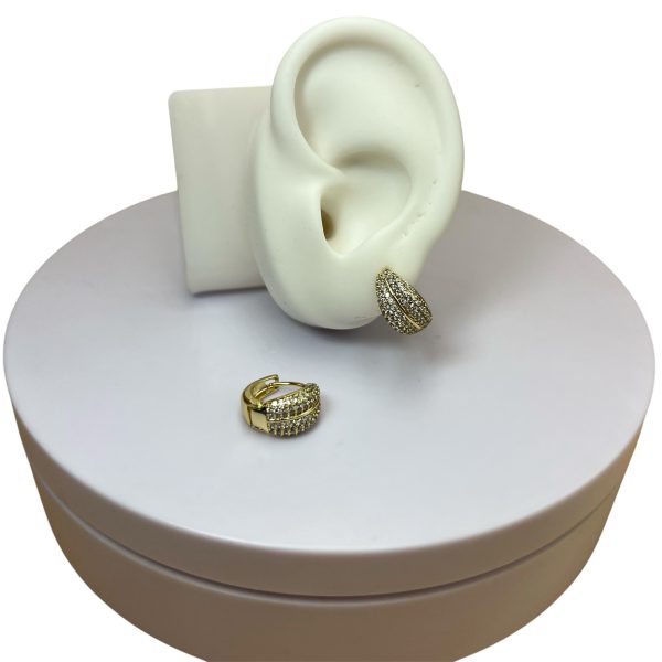 Argolla gruesa micropiedras