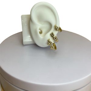 Set de argollas doradas