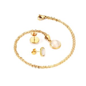 Conjunto ópalo claro