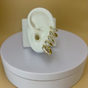 Argollas piedras por par