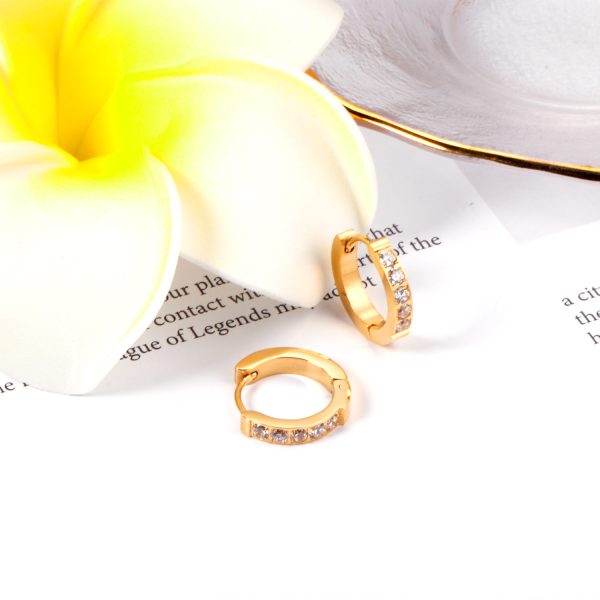 Argollita dorada piedras