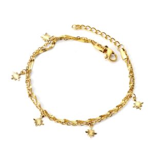 Pulsera doble colgante