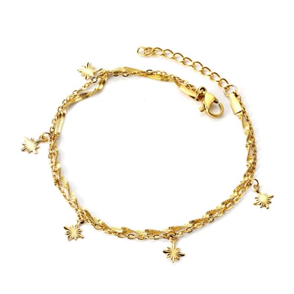 Pulsera doble colgante
