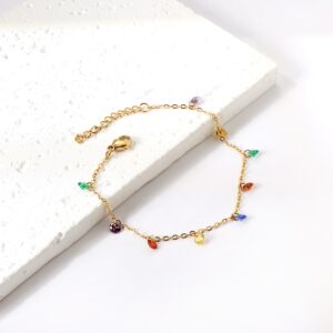 Pulsera piedritas colores